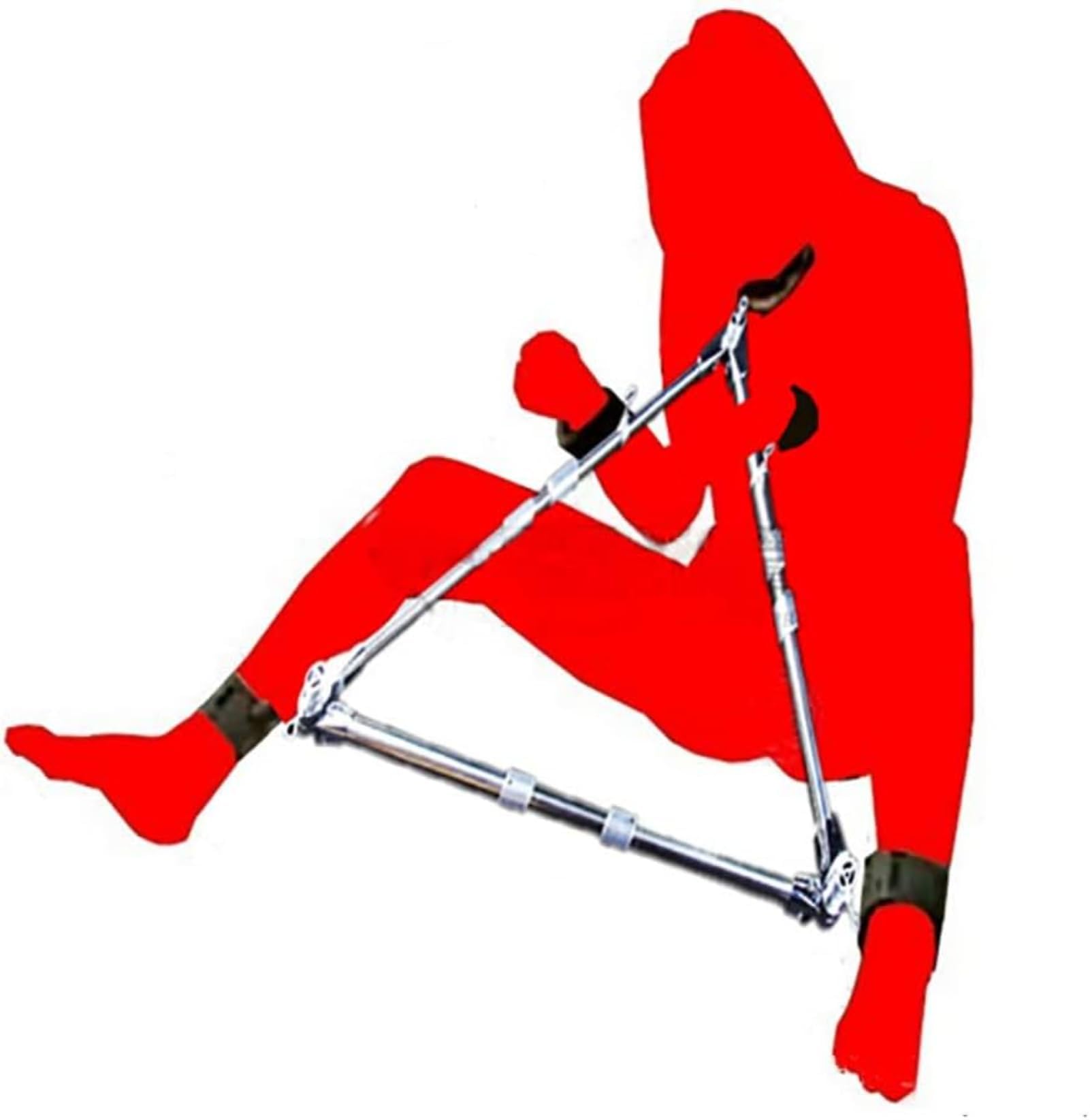 Verstellbare Spreizstange für aufregendes Sexspielzeug - Dreieckige Spreizstange mit Fesselgurten für extremen Genuss - Perfekt für Bondage-Sets mit SM-Handfesseln - Fetisch und BDSM