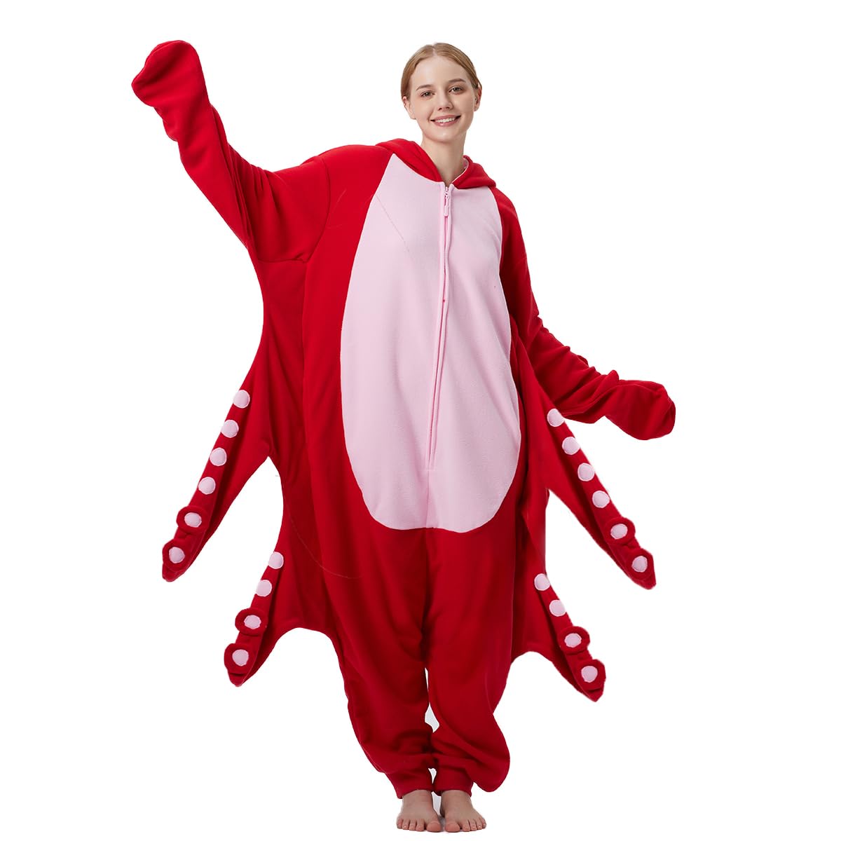 wotogold Pyjama Pieuvre Animal Costumes de Cosplay Adulte Unisexe