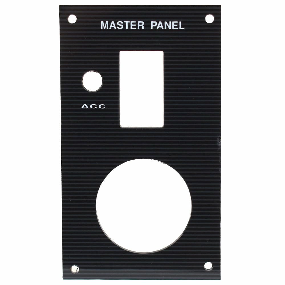 Bass Cat Boat Blank Switch Panel | Master Power Accessory Black