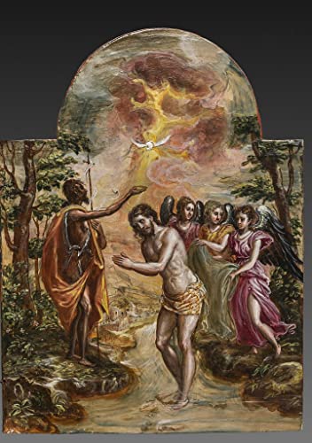 Toile Le Baptême du Christ El Greco pour sublimer la décoration de votre salon