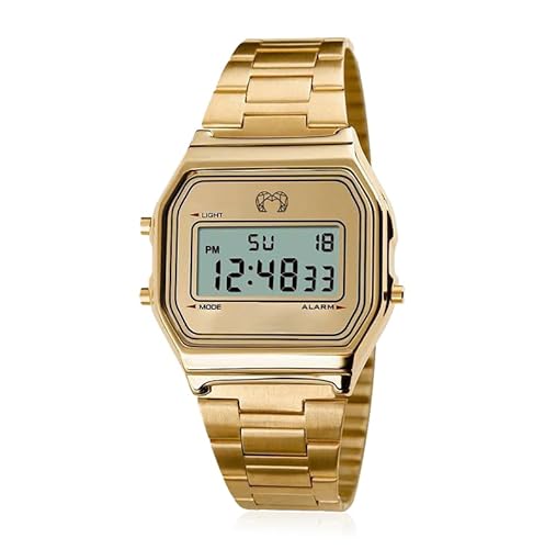 Imagen de MARLION JEWELS Reloj Digital Mujer Dorado Vintage Acero Inoxidable
