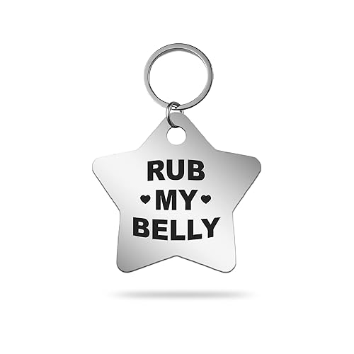 MACOS Engraved Personalised Star Pet Tag for Dogs and Cats [Chrome]