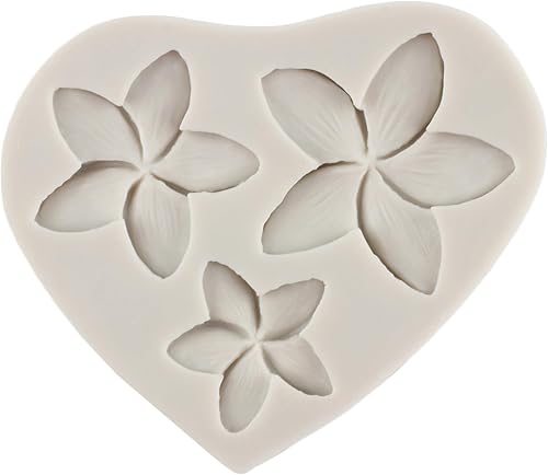 Miniatura 5 de Plumeria - Moldes de silicona para flores de hibisco, moldes para decoración de pasteles, decoración de cupcakes, caramelo de chocolate, pasta de