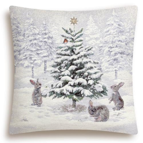 Home of Christmas Kissenhülle Weihnachten 45x45 cm Kissenbezug...