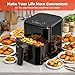 NEWBULIG Air Fryer, Compact Digital 3 Qt Airfryer with Nonstick Plate & Dishwasher Safe Basket, Quick Easy Meals, Features Auto Shutoff and Simple Touchscreen, Ideal for Small Spaces