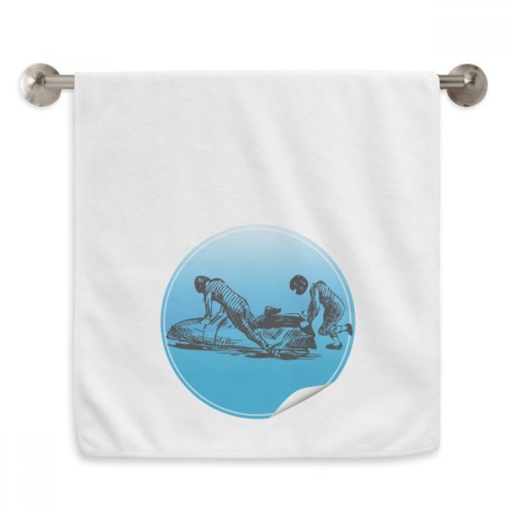 Serviette de toilette douce sport d'hiver anti-froid visage 13 x 29 cm