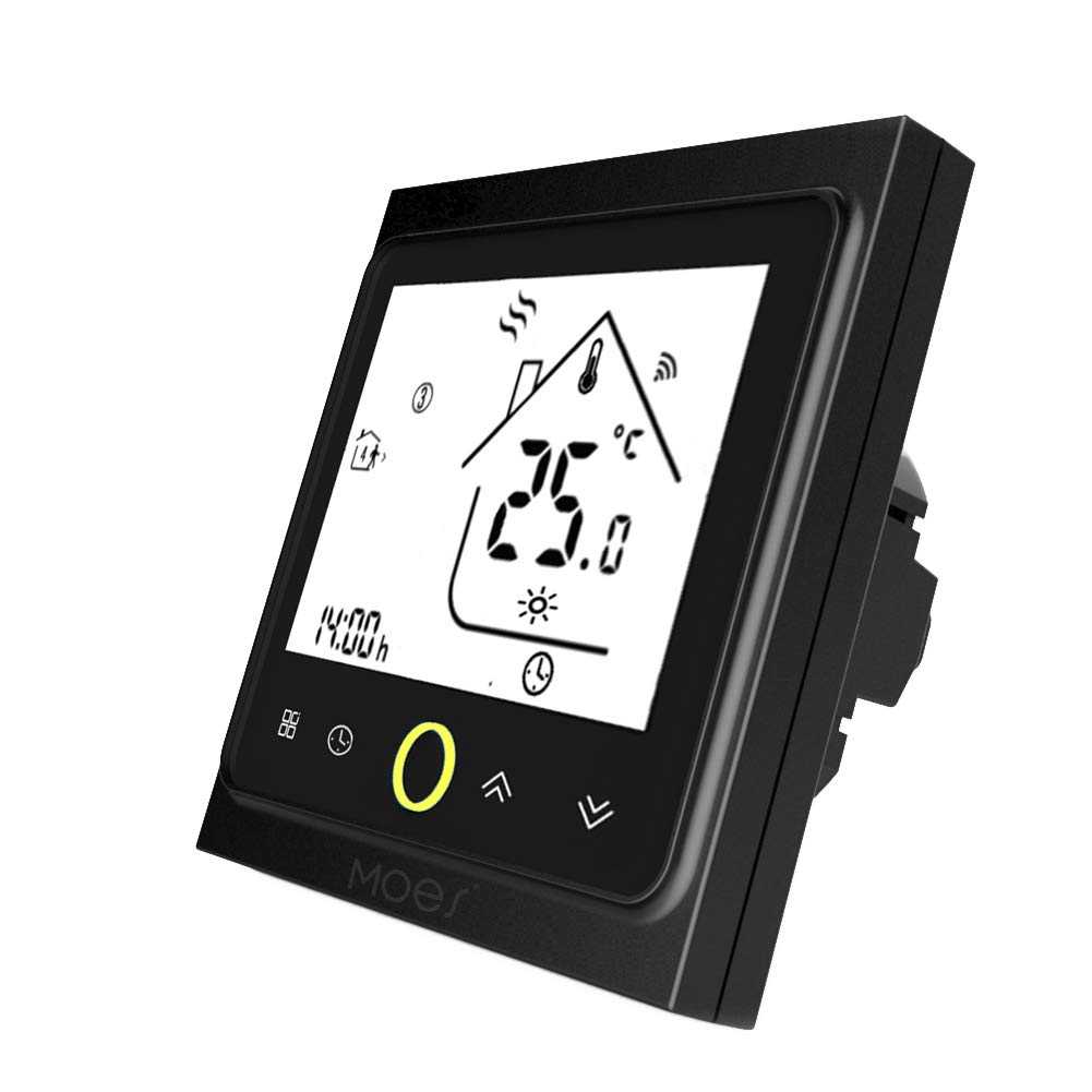MOES MOES Termostato Inteligente con WiFi, Control de Temperatura Smart Life con aplicación de Mando a Distancia para 5 A, Compatible con Alexa