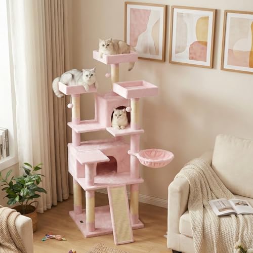 Tangkula Rascador para Gatos de 65 Pulgadas Multinivel miniatura 2