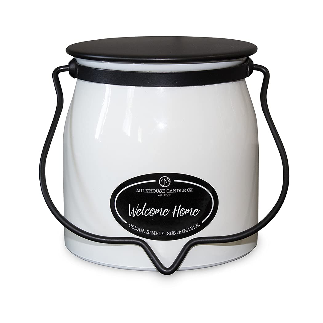 Milkhouse Candle CompanyWelcome Home - Creamery Collection - 16oz Double Cotton Wick Soy Candles with Beeswax - Long Burn Time, Made in The USA - Non Toxic, Premium Scented Candles