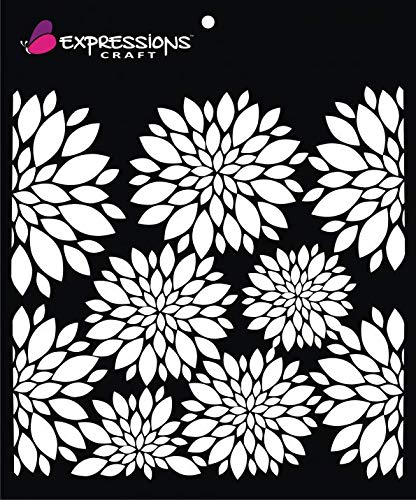 Expressions Craft Daisy Stencils Gerbera | for Mixed Media, Wall Painting, Art and Craft, Home Decor, DIY Craft, Card Making and Fabric Painting, 6″X6″… Expressions Craft Daisy Stencils Gerbera | for Mixed Media, Wall Painting, Art and Craft, Home Decor, DIY Craft, Card Making and Fabric Painting, 6″X6″…
