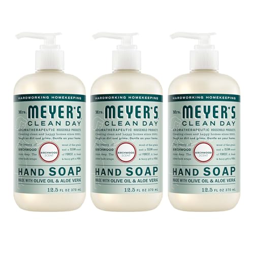 MRS. MEYERS CLEAN DAY Hand Soap Birchwood Scent 12.5 Fl Oz Bottle - 3 Pack