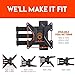ECHOGEAR SleekStud Swivel Full Motion TV Wall Mount Bracket for 26-58 Inch TVs – Extend and Tilt Your TV - Easy Single Stud Install