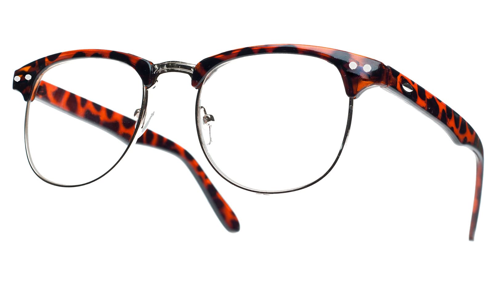 Unisex (women, men) retro black reading glasses, +0.50, +0.75, +1.0, +1.5, +2.0, +2.5, +3.00, +4.00, reading glasses, Morefaz (TM) - -
