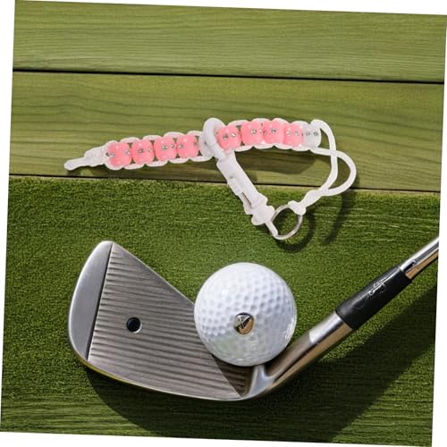 Contador portátil de puntaje de golf Lurrose con pulsera rosa miniatura 7