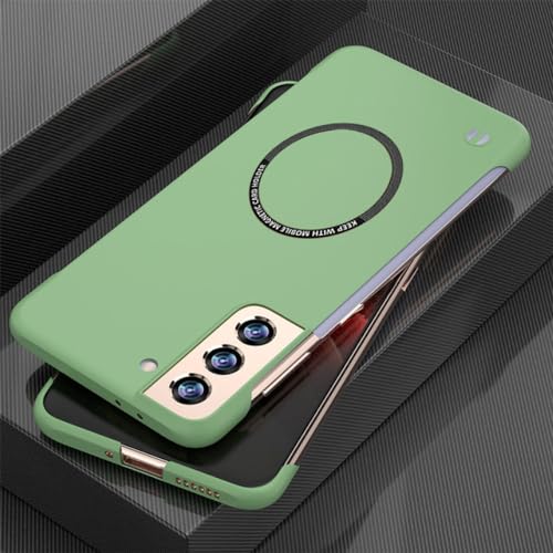 Coque rigide antichoc Samsung S21 Ultra coque magnétique vert clair PC