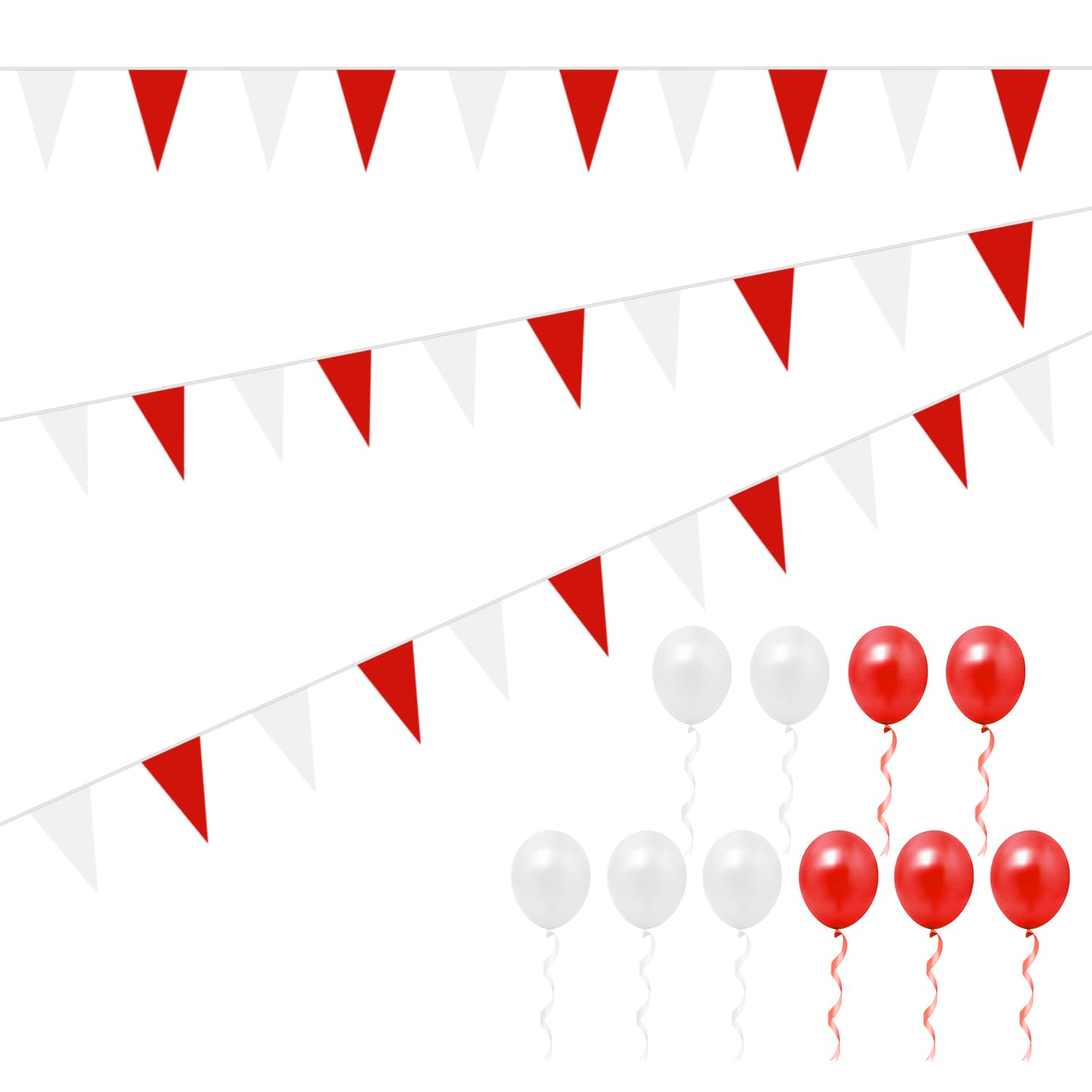 Bandiera del circo di Carnevale | Bandiere triangolari – Striscione rosso e bianco, decorazioni per feste di carnevale, gruppo circo, decorazioni per feste a tema Msxu