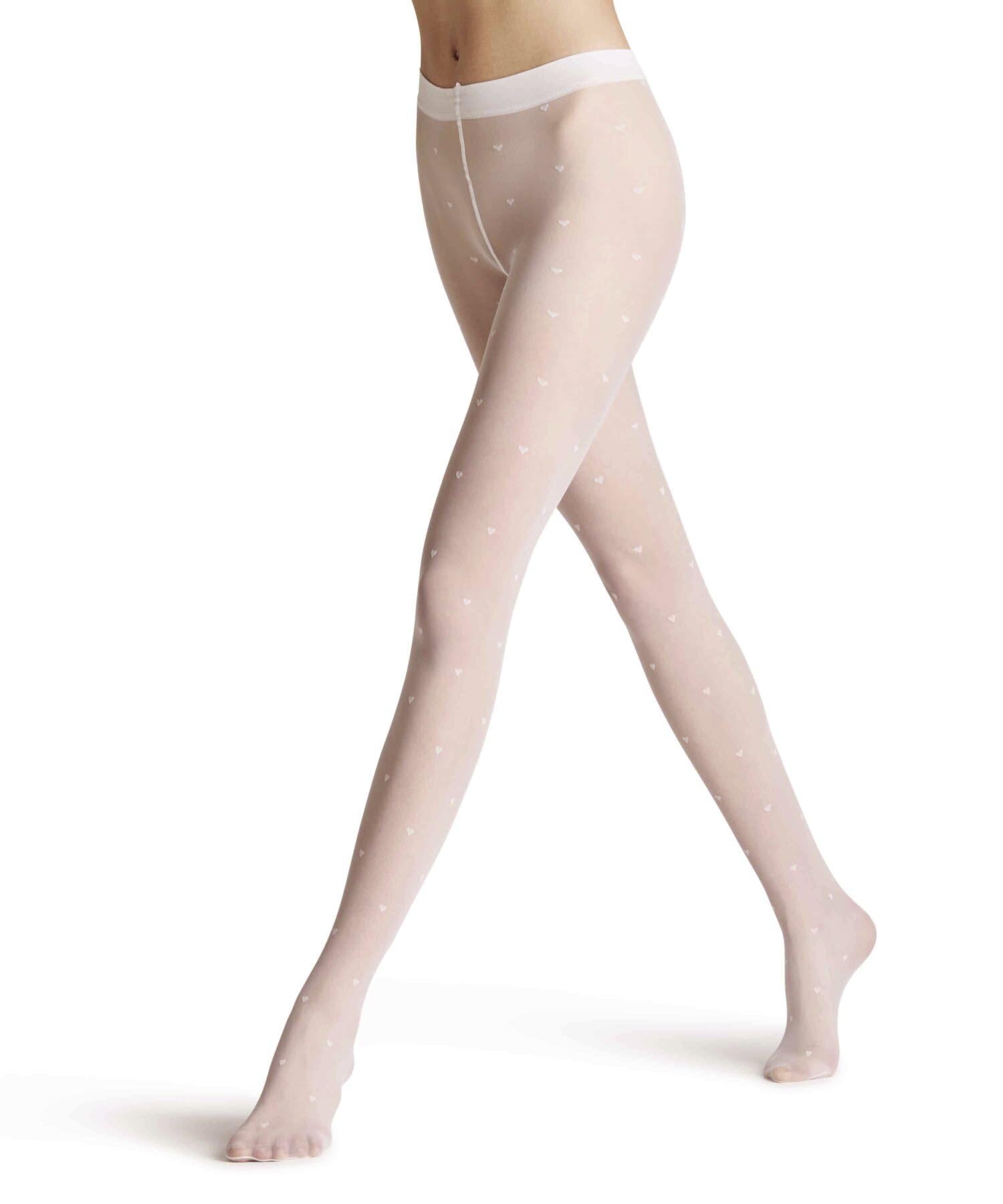 FALKE x Kaviar Gauche Strumpfhose | mit romantischer Herzchenmusterung