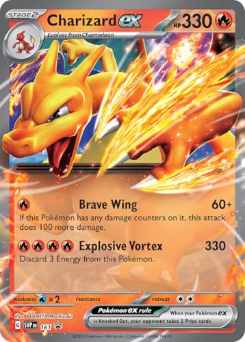Pokemon - Charizard ex 161 - Scarlet Violet Black Star Promo - Foil Single Card