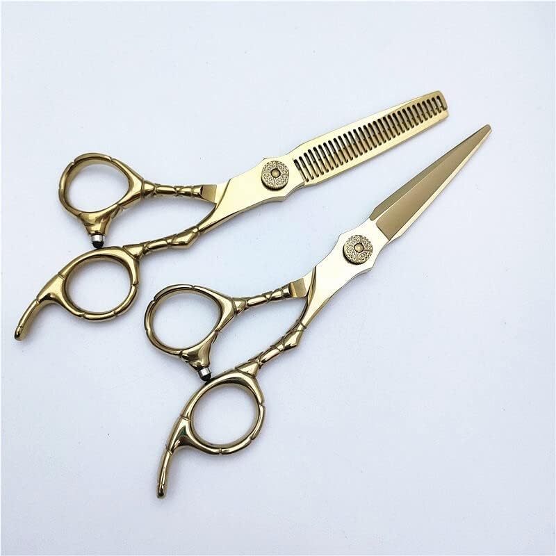 Hair Cutting Shears, 6-inch d Hairdressing Scissors Hairdresser Professional Cut Tooth Thin Shear Set