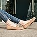 Cvistpieo Loafers for Women Business Casual Shoes Comfortable & Lightweight Penny Loafers Slip On Work Flats Suede Beige Size 7.5