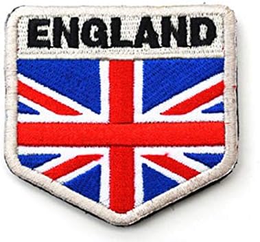 Ohrong 4 PCS SAS UK Union Jack National Flag Embroidered Patches Set SWAT Tactical Military Army Morale Badge Armband Emblem Hook and The Loop Applique