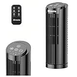 Hivento Ventilador Torre, 3 Velocidades, Oscilação Automática 70°, Controle Remoto e Toque, Temporizador 7,5h, Ventilador de Mesa/Domést, 127v