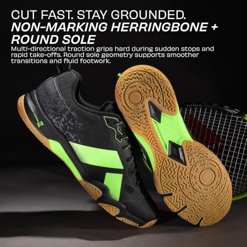Image of Nivia Powerstrike 4.0 Badminton Shoes for Men | Breathable Air Mesh with Fusion Technology Upper| Best Non Marking Multidirectional Herringbone Structure