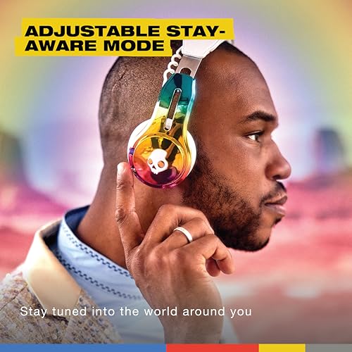 Image of Skullcandy Icon ANC Wireless On-Ear Bluetooth Headphones, Active Noise Cancelling, Up to 60 Hours Battery, Sweat Water Resistant, Foldable and Durable, Microphone - All Love