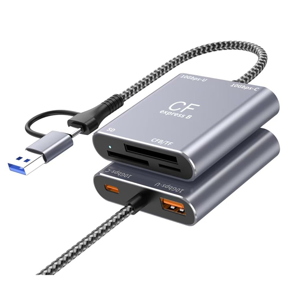 Lecteur carte Cfexpress Hub USB-C Type-A adaptateur SD TF - 8