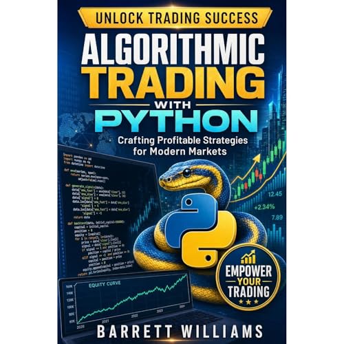 Algorithmic Trading with Python Audiolibro Por Barrett Williams arte de portada