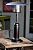 Fire Sense 61322 Portable Patio Heater Outdoor Tabletop Lightweight Propane 10,000 BTU Auto-Shutoff Valve ODS Compliant - Hammer Tone Bronze