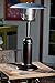 Fire Sense 61322 Portable Patio Heater Outdoor Tabletop Lightweight Propane 10,000 BTU Auto-Shutoff Valve ODS Compliant - Hammer Tone Bronze