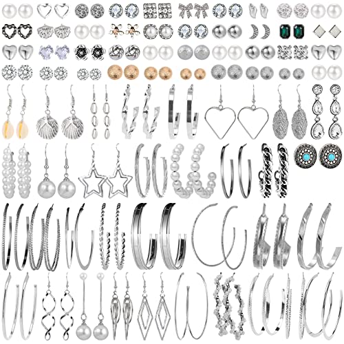Image of NEWITIN 69 Pieces Gold Jewelry Set for Women Fashion Costume Jewelry Gold Plated Necklace Bracelet Earrings Set for Women