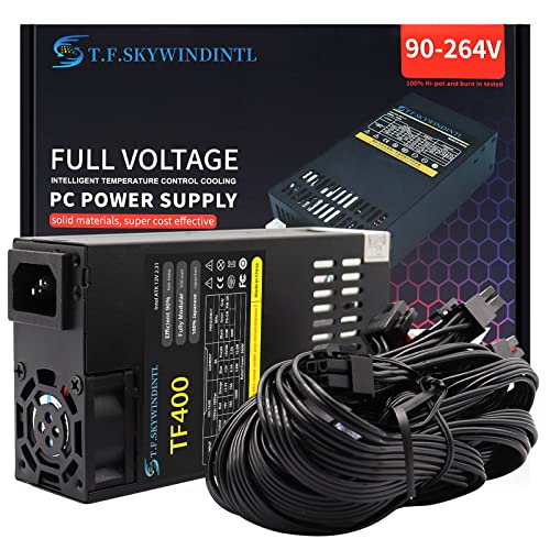 T.F.SKYWINDINTL Fully Modular Flex ATX Power Supply 1U 350W 90