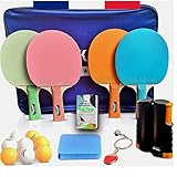 👉 √ NOCHES DE PING PONG FAMILIAR INOUBLICABLES, accesibles a todos, aptas para 2 a 4 jugadores. Ya sea que seas un principiante, un jugador intermedio, un competidor o sólo por diversión. Utiliza este sets juego de ping-pong para tus noches de familia, vacaciones, escuela, club, oficina u otra mesa de ping-pong principiantes al aire libre.