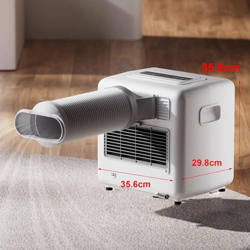 Condizionatore Portatile 14000 BTU, Raffreddamento Rapido con 3 Tubi, Pannello Touch Intuitivo, Flusso d'Aria Potente e Silenzioso per Casa, Ufficio e Campeggio, Design Compatto e Facile da Spostare