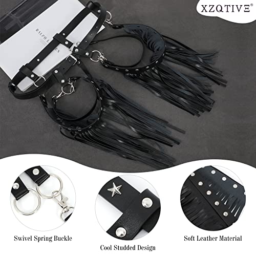 Xzqtive Punk Woman Leather Waist Belts With Fringe Gothic Leg Tassel Belt For Dress Jeans #TOP3