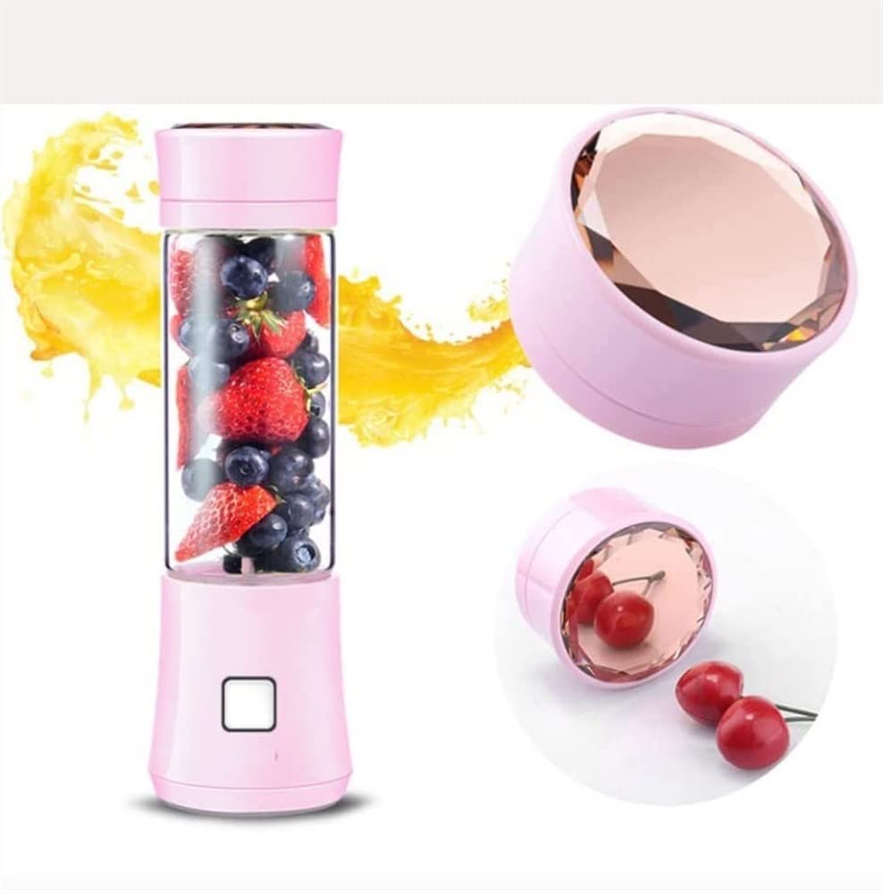Przenośny blender - blender osobisty, mini blender z ładowaniem przez USB, 6 ostrzy, blender ręczny do uprawiania sportu, podróży, na siłownię, do kuchni (kolor: zielony) (zielony)