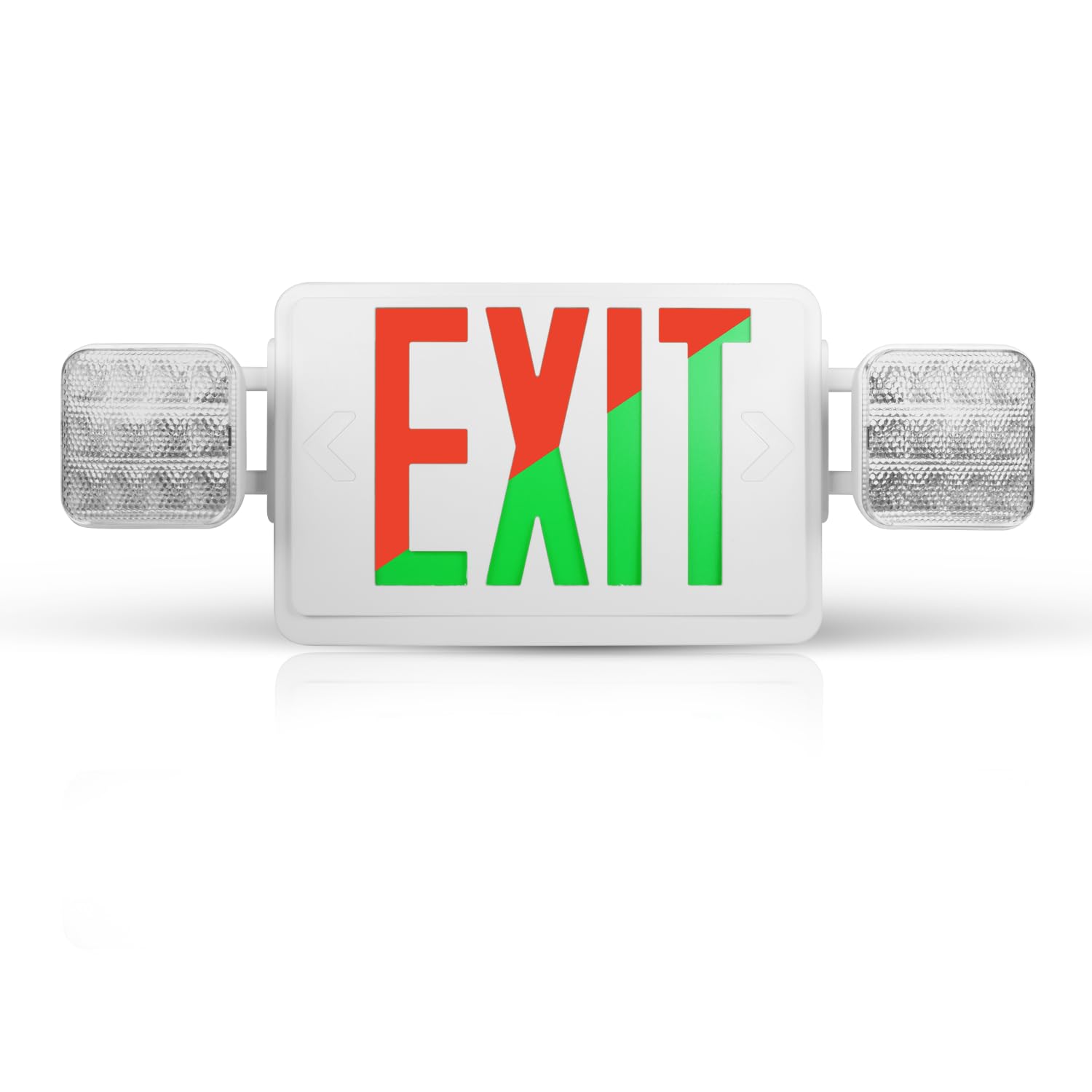 NICOR Lighting ECL1v2 LED Selectable Letter Color Emergency Exit Sign Combo (ECL120UNVWHS2)