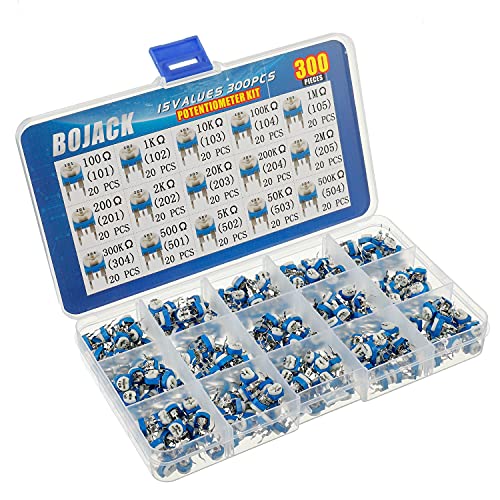 Potentiomètre de 6 mm BOJACK kit résistance variable électronique - 2