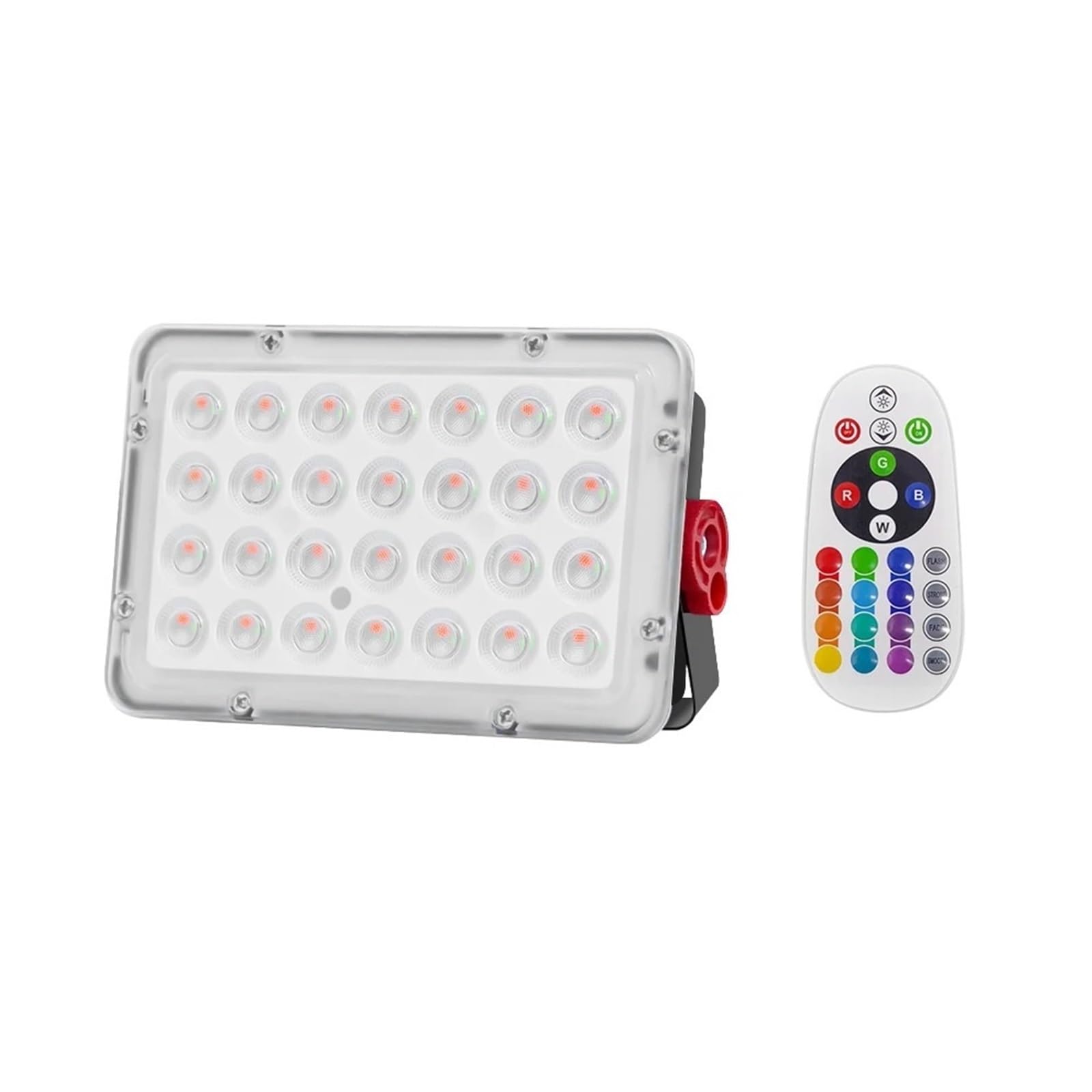 bettght 200W 100W 50W RGB Floodlight LED Spotlight Dimmable with Remote Control Waterproof IP66 RGB LED Projector Outdoor Lighting(50W)