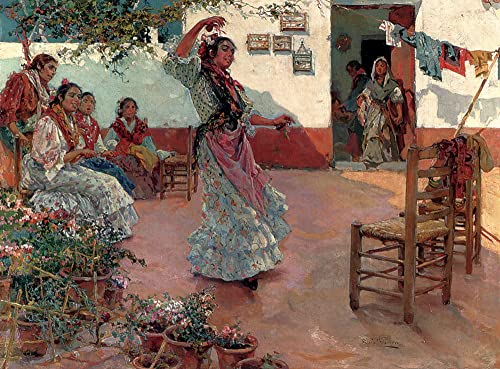Décoration Murale la Danse Flamenca Manuel Guerrero Affiche Toile