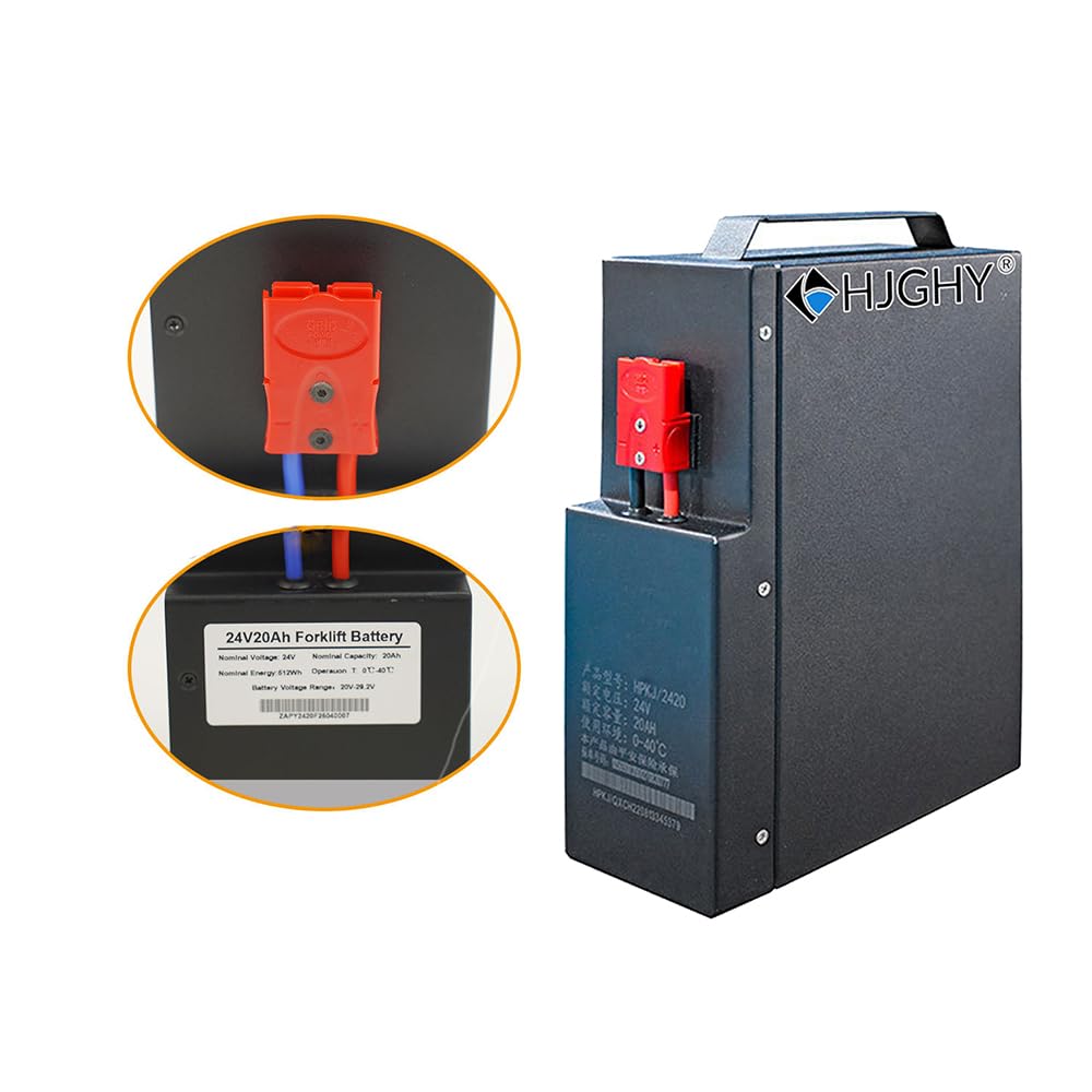 24V 20Ah Akku für Elektro-Hubwagen, 24 Volt LiFePO4 Lithium-Eisenphosphat-Akku für 0-500W Be- und Entladearbeiten