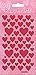 Paper Projects 01.70.04.049 Ruby Hearts - Pegatinas reutilizables brillantes, color rosa, 19,5 cm x 9,5 cm