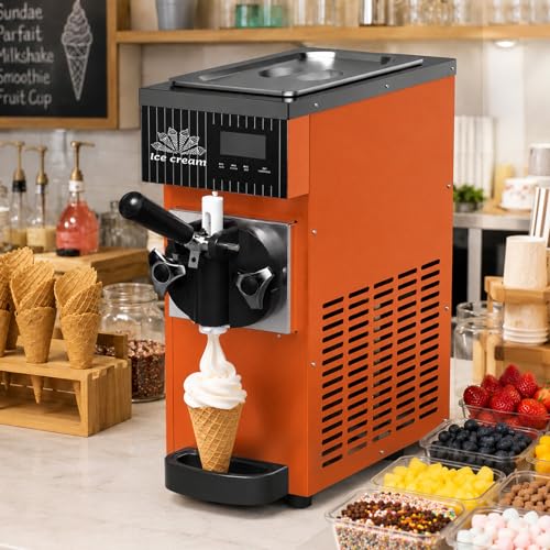 Commercial Soft Serve Machine with Auto Clean