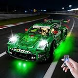 Kyglaring Light Kit Compatible with Lego Porsche 911 GT3 R Rexy AO Racing Car 42224 Building Blocks, Upgrade Remote Control, Lights Only, Model Set Not Included