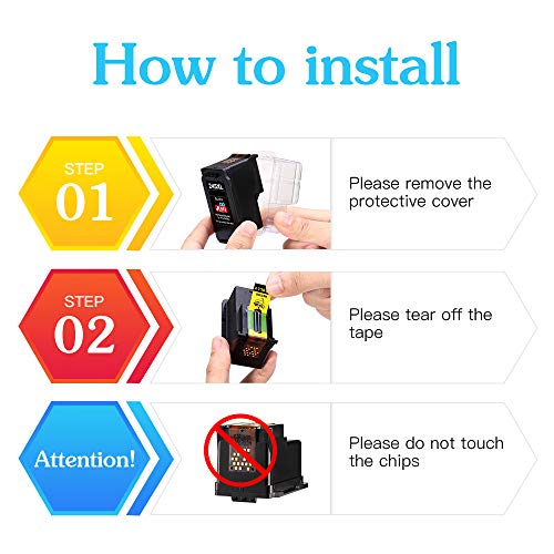 JIMIGO Compatible Ink Cartridge Replacement for Canon PG-245XL CL-246XL 245 246 XL for Pixma MX492 MX490 MG2520 MG2920 MG2420 MG2522 MG2922 MG2525 MG3022 MG3020 IP2820 (1 Black, 1 Tri-Color)