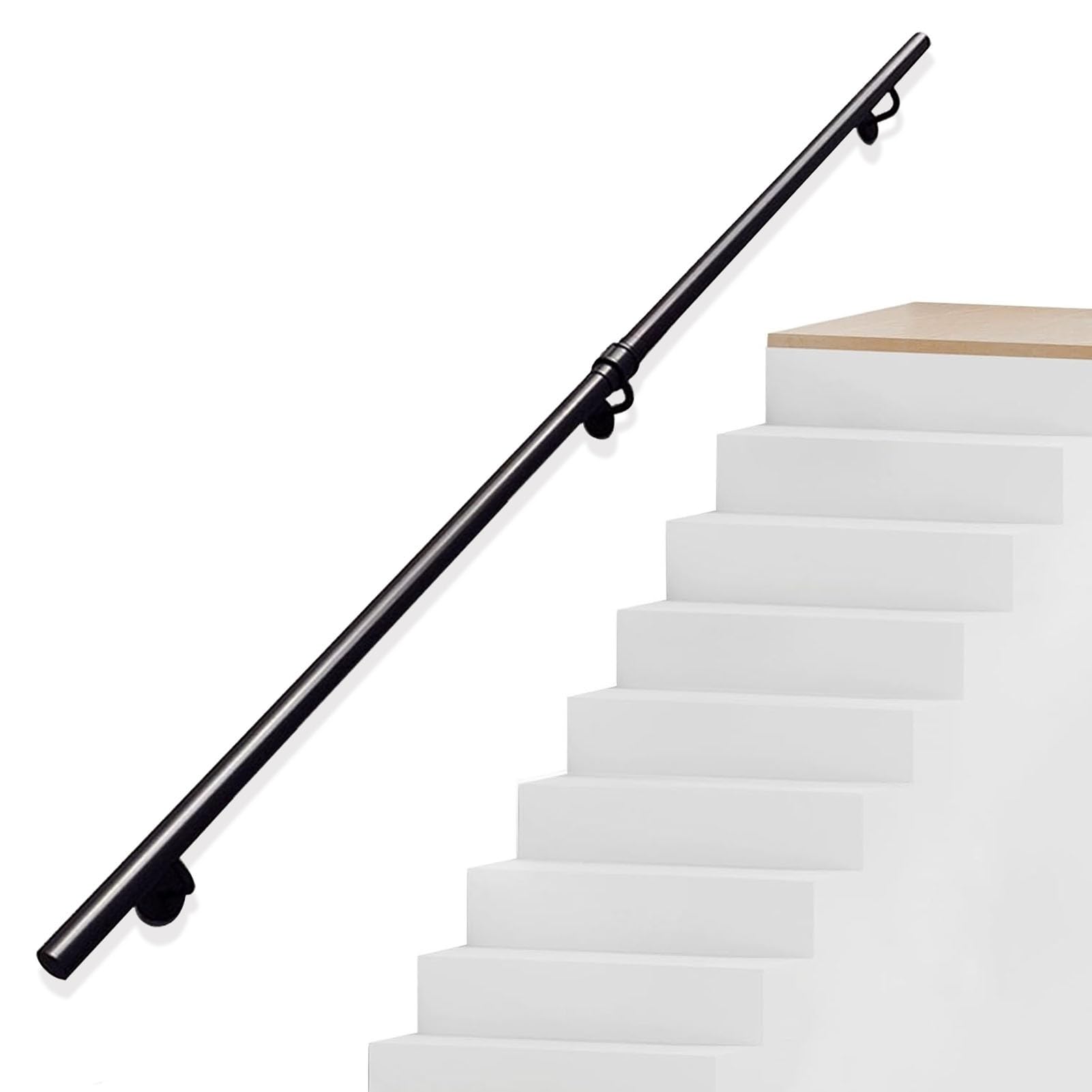 Mains courantes d'escalier extérieures avec tiges de support de coul ultra stables
