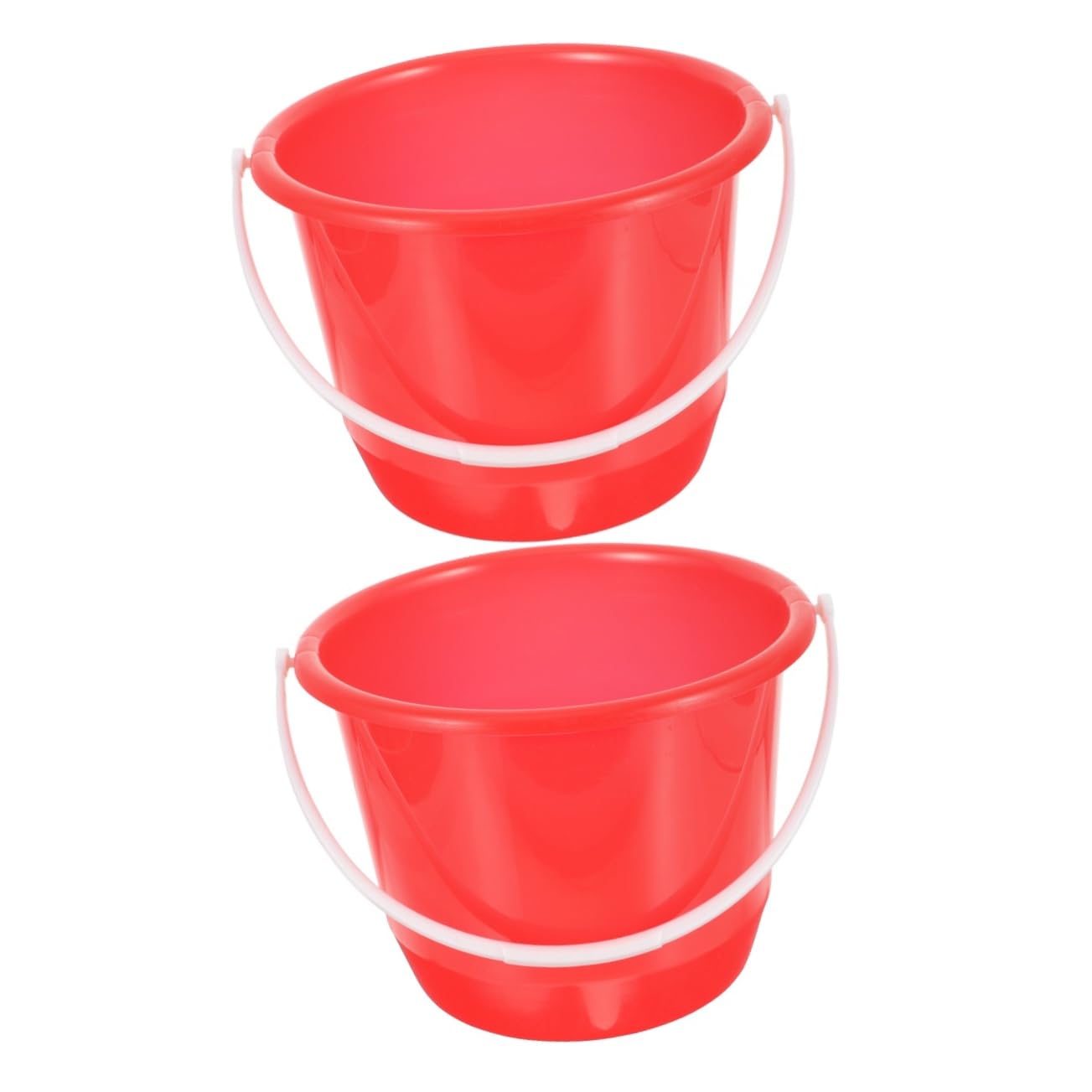 2 Pièces Seau Plastique Multi Usage avec Seau de Rangement pour Maison Jardin et Camping