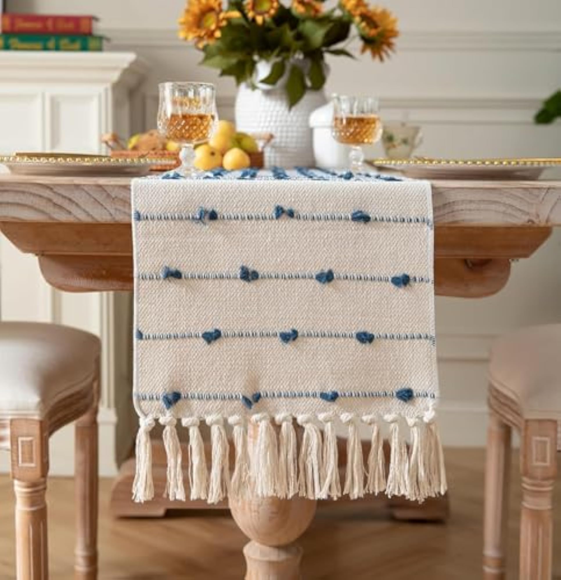 Handmade Designer Cotton Dining Table Placemats & Runner Set